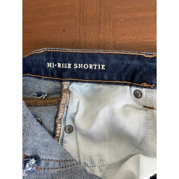 American Eagle Denim Shorts Size 00 - Picture 4 of 7